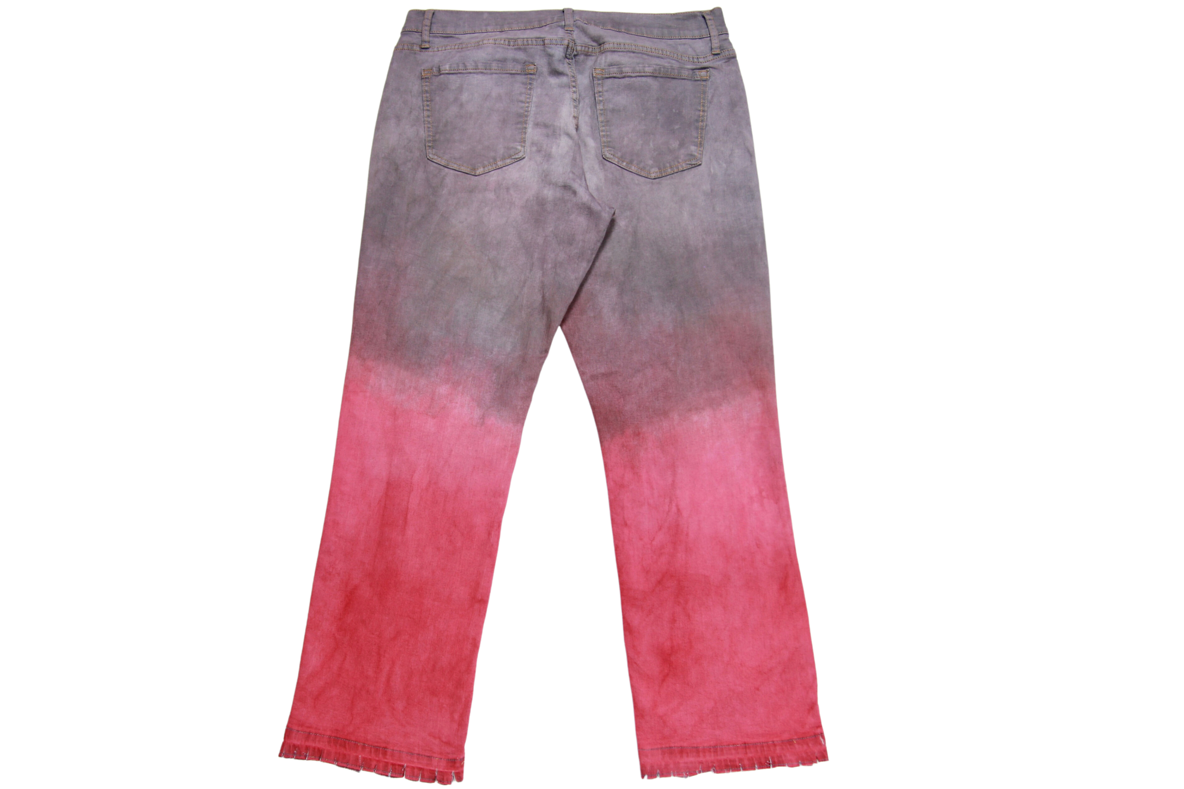 Custom Denim Jeans (1 Of 1 Pair) " Faded Purple & Red"