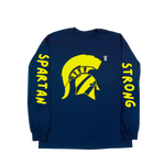 MOUNT TABOR "PUFF" LONG SLEEVE TEE (NAVY BLUE & YELLOW)