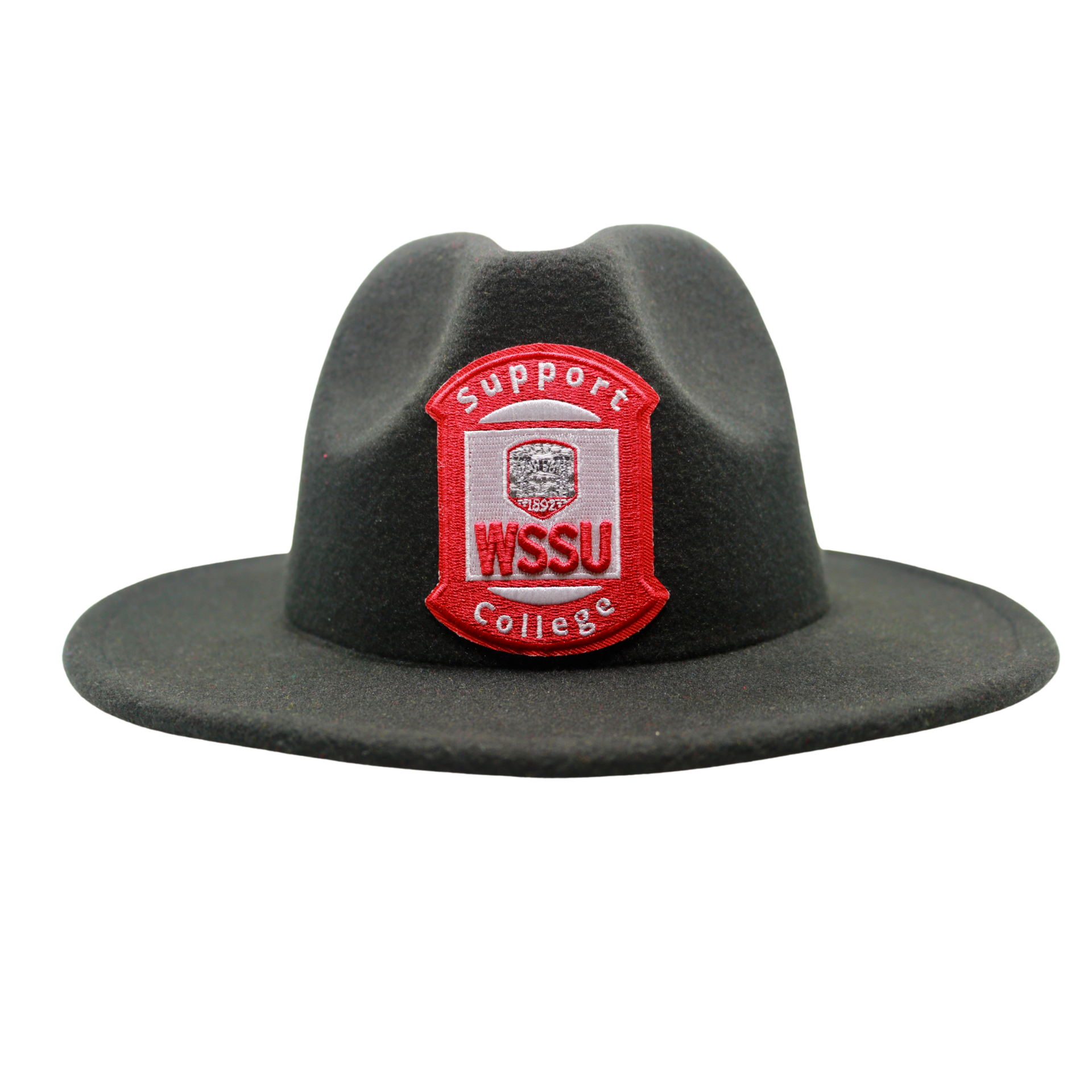 SUPPORT WSSU FEDORA ( BLACK, RED,& WHITE)