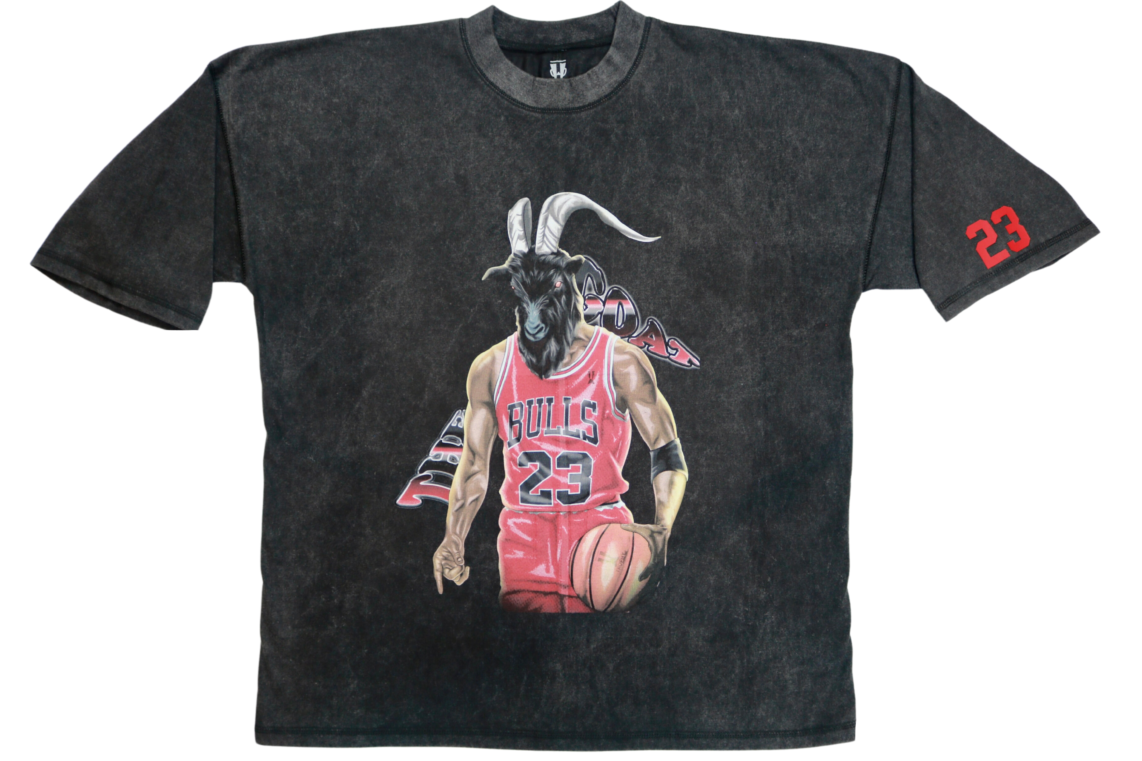 CHICAGO BULLS TEE | black wash