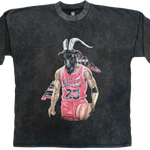 Goat Jordan Heavyweight Graphic Tee "Vintage Wash & Red"