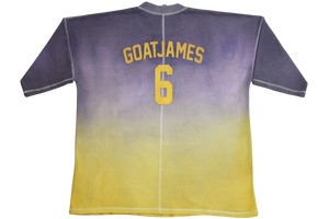 Goat James Heavyweight Graphic Tee "Faded Purple & Gold"