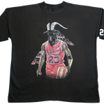 Goat Jordan Heavyweight Graphic Tee "Black & White"