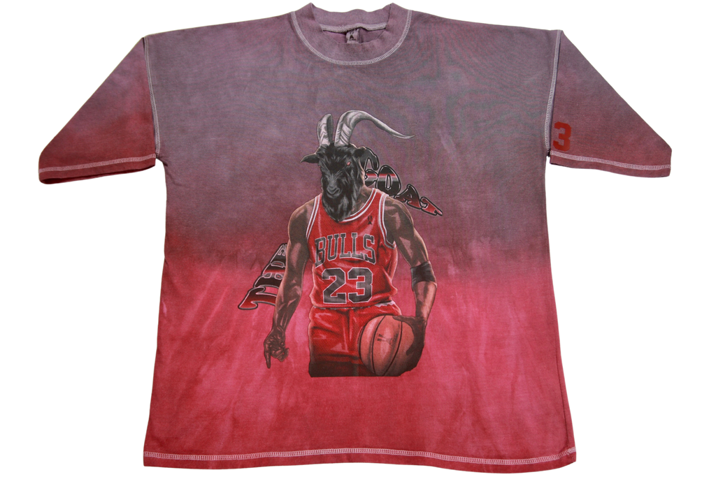 Goat Jordan Heavyweight Graphic Tee (1 OF 1)     "Faded Purple & Red"